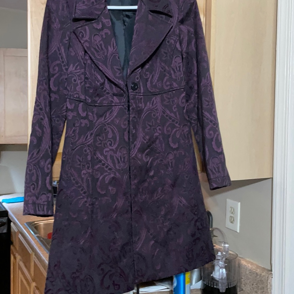 Bisou Bisou purple and black dress jacket